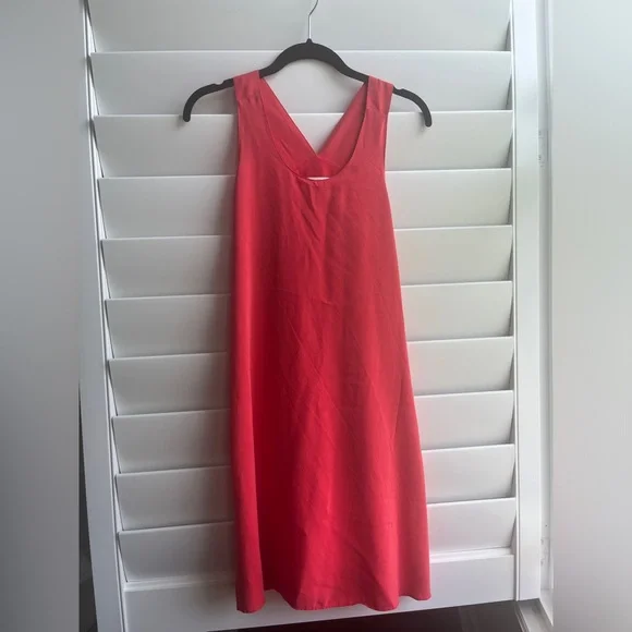 [EUC] CYNTHIA ROWLEY Silk A-line Sleeveless Dress. Size 4 - Picture 4 of 5
